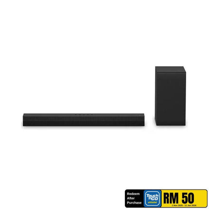 LG S40T 2.1‑Channel Soundbar, 300 W RMS with Wireless Subwoofer, Dolby Digital & DTS Digital Surround