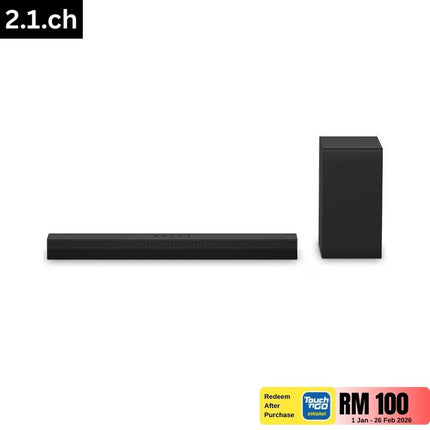 LG S40T 2.1‑Channel Soundbar, 300 W RMS with Wireless Subwoofer, Dolby Digital & DTS Digital Surround
