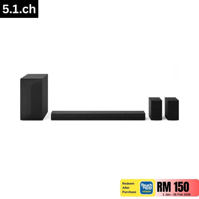 LG S60TR 5.1‑Channel Soundbar, 440 W RMS, Dolby Digital & DTS Digital Surround