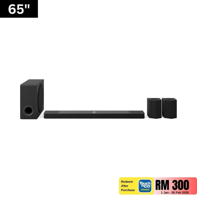 LG S95TR 9.1.5‑Channel Home Theater Soundbar, 810 W RMS, Dolby Atmos & DTS:X with Wireless Sub & Rear Speakers