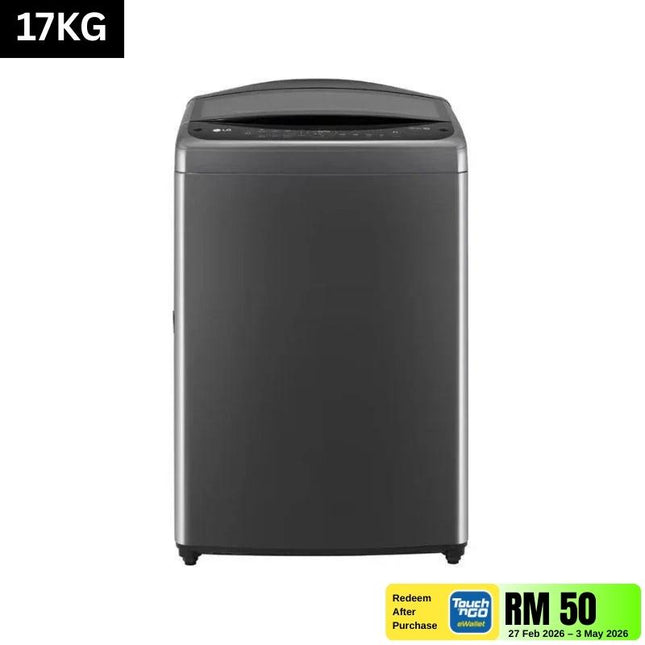 LG TV2517SV3B 17KG Top Load Washer, with Intelligent Fabric Care