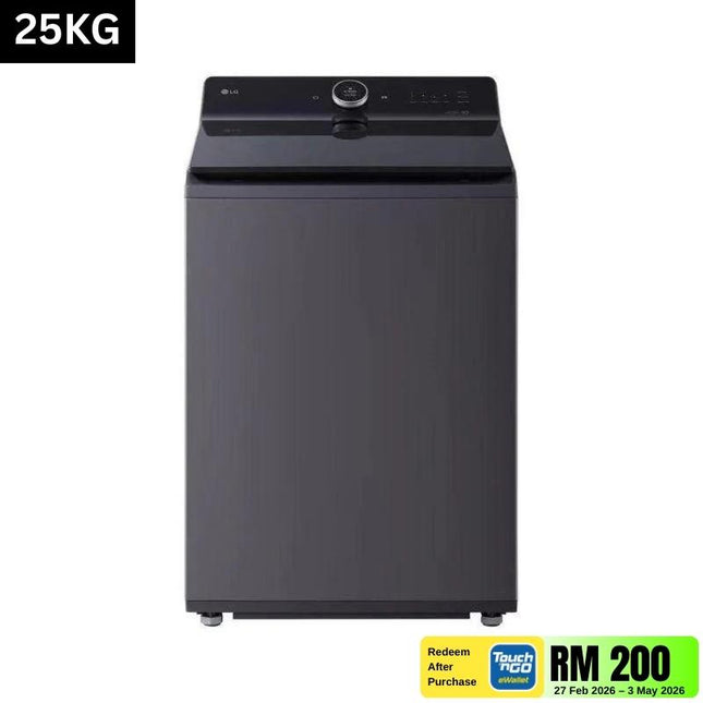 LG TX2725AT9J 25 kg Top‑Load Washer – AI DD, TurboWash3D & Steam