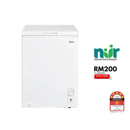 Midea MD-RC207FZB01 186L Chest Freezer MDRC207FZB01
