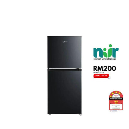 Midea MDRT306MTB30 240L 2-Door Fridge, Top Freezer Refrigerator MDRT306MTB30