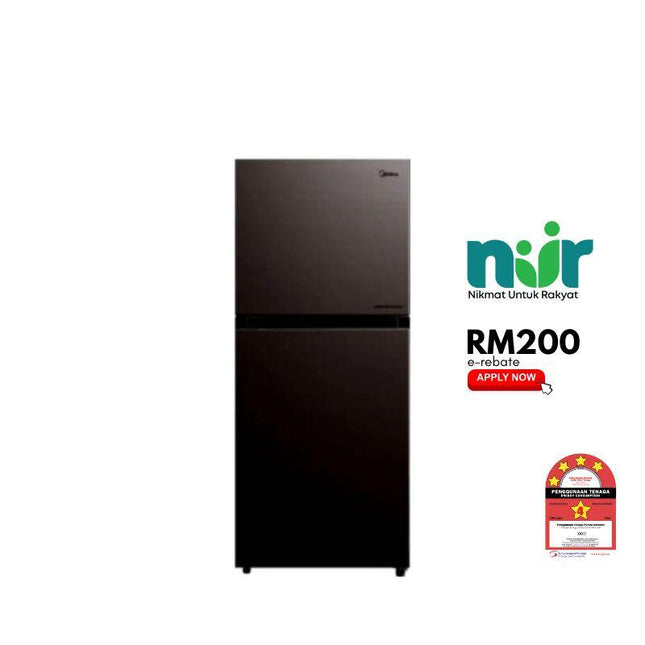 Midea MDRT346MTB28-MY 280L 2-Door Fridge, Top Freezer Refrigerator, Inverter MDRT346MTB28MY