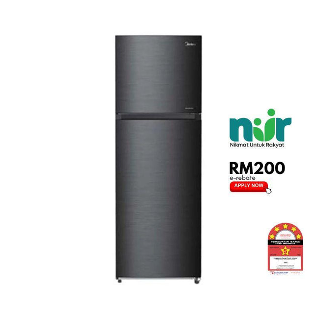 Midea MDRT489MTB28-MY 400L 2-Door Fridge, Top Freezer Refrigerator, Inverter MDRT489MTB28-MY