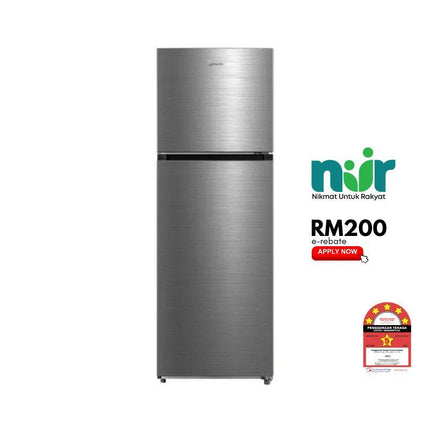 Midea MDRT489MTB46-MY 400L 2-Door Fridge, Top Freezer Refrigerator, Inverter Quattro MDRT489MTB46MY