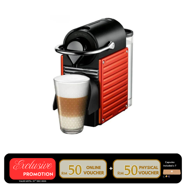 Nespresso C61-ME-RE-NE Pixie Electric Coffee Machine – Red