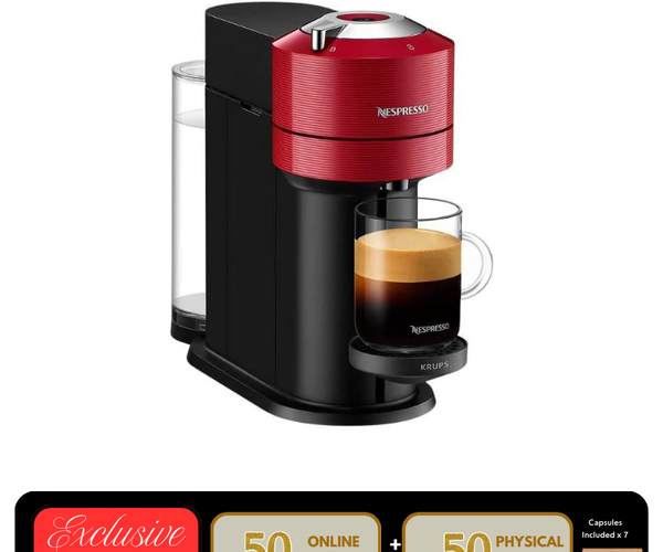 Nespresso Vertuo Next GCV1 Cherry Red Coffee Machine | BHB – Ban