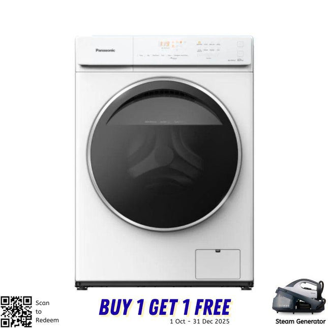 Panasonic NA‑V10FA1WMY 10KG Front Load Washer – Stain Master+ Auto Clean