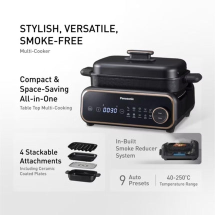 Panasonic NF-GM401KSK 2-in-1 Grill Steamboat Electric Hot Pot Multi Cooker
