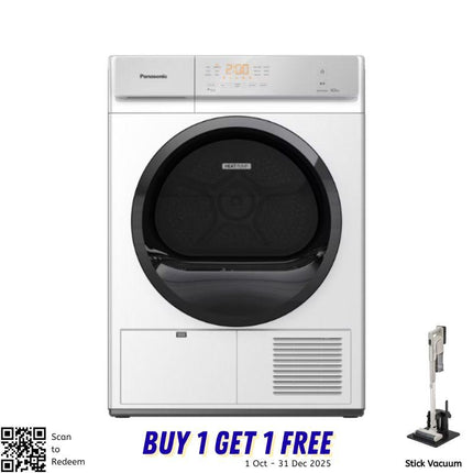 Panasonic NH‑EH10JD1WM 10KG Heat Pump Dryer – CARE+ Edition, Gentle & Hygienic Dry