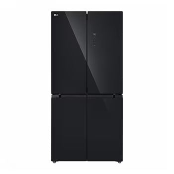 LG GC-B48FMGAH 474L 4-Door Fridge French Door Refrigerator, Black Glass, Fresh Cooling