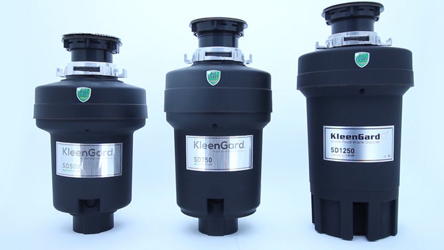 KleenGard SD750 Food Waste Disposer Stainless Steel Food Garbage Sink Disposal Food Waste Filter Grinder Waste Crusher