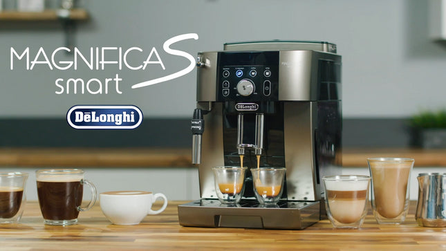 DeLonghi Magnifica S Smart Fully Automatic Espresso Coffee Machine ECAM250.33.TB Grinding Technology 15 Bar Pump Pressure ECAM220.22.GB Kopi Mesin Automatik