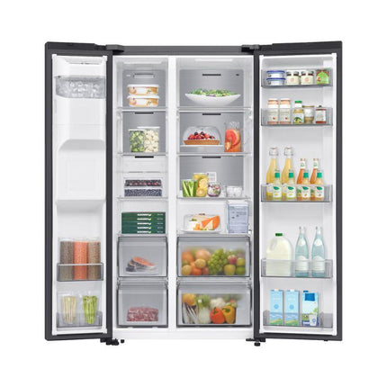 Samsung RS70F65KNFME 617L Side-by-Side Refrigerator - SpaceMax™, Digital Inverter, All-Around Cooling