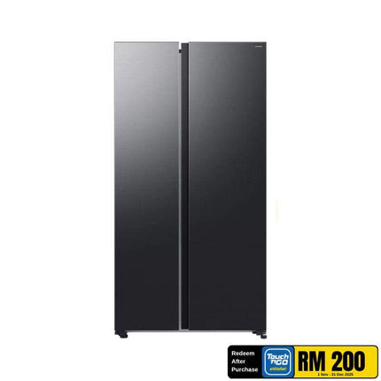 Samsung RS70F65QNFME 655L Side-by-Side Fridge – Black DOI, SpaceMax™ Technology & Digital Inverter