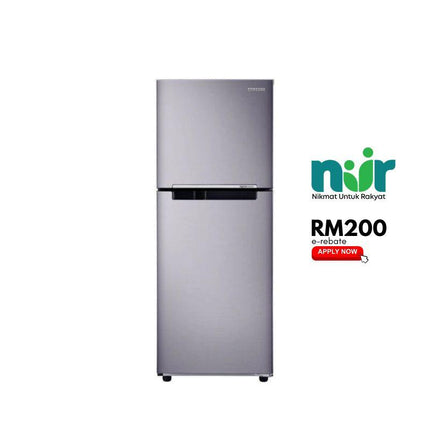 Samsung RT20FARVDSA 220L 2-Door Fridge, Top Freezer Refrigerator, Digital Inverter Deodorizer Filter Energy Saving
