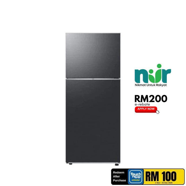 Samsung RT38CG6444B1ME 404L 2-Door Fridge, Top Freezer Refrigerator, Digital Inverter SpaceMax™ All-Around Cooling