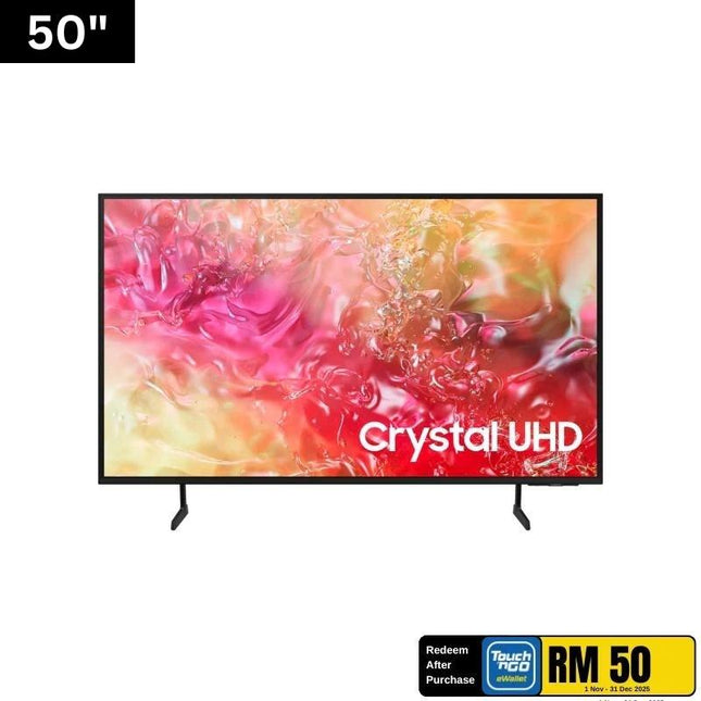 Samsung UA50DU7000KXXM 50" 4K UHD Smart TV, Crystal Processor 4K & PurColor