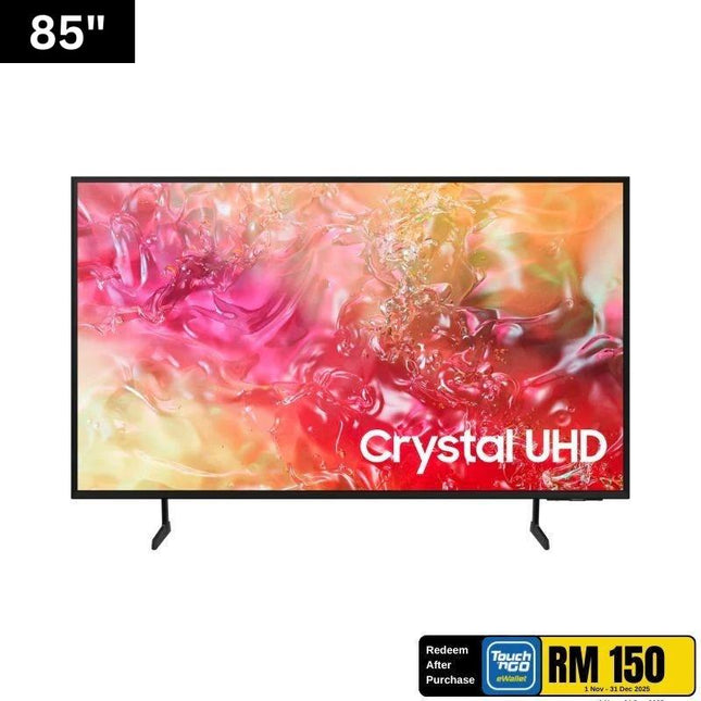 Samsung UA85DU7000KXXM 85" Crystal UHD Smart TV, Crystal Processor 4K & PurColor