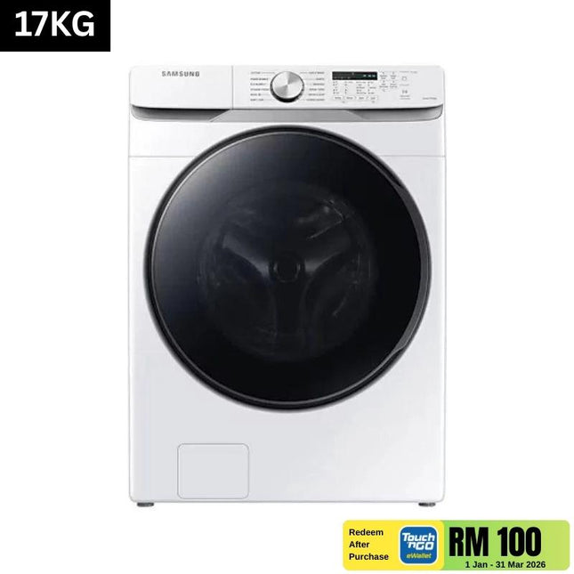 Samsung WF17T6000GW 17KG Front Load Washer, Washing Machine, /FQ , Hygiene Steam WF17T6000GWFQ