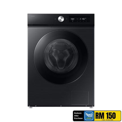 Samsung WW10DB7U34GB/FQ 10kg AI EcoBubble™ Front Load Washing Machine – Super Speed, SmartThings Control, Black