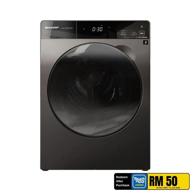 Sharp ESDK1054PMS 10.5KG / 7KG Washer Dryer, Inverter