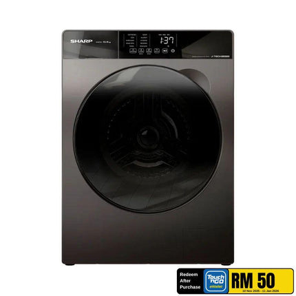 Sharp ESFK1054SMG 10.5KG Front Load Washer, Washing Machine, Inverter