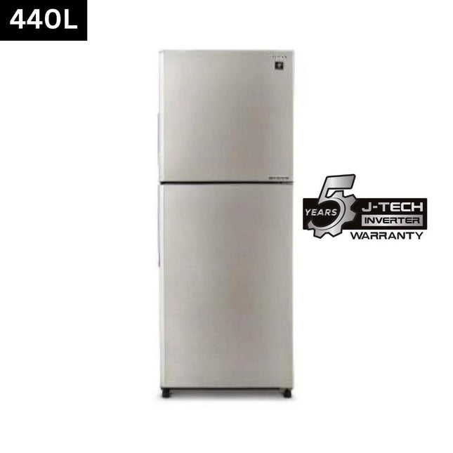 Sharp SJ-4422MSS 440L 2-Door Fridge, Top Freezer Refrigerator, Inverter SJ4422MSS