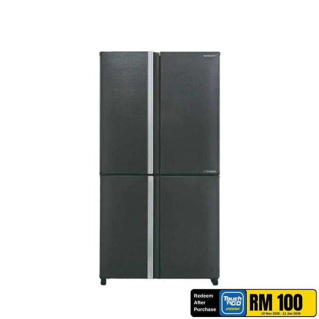 Sharp SJ-F821VMSS 700L 4-Door Fridge Refrigerator, Avance SJF821VMSS