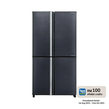 Sharp SJ-F921VMSS 750L 4-Door Fridge Inverter Refrigerator SJF921VMSS