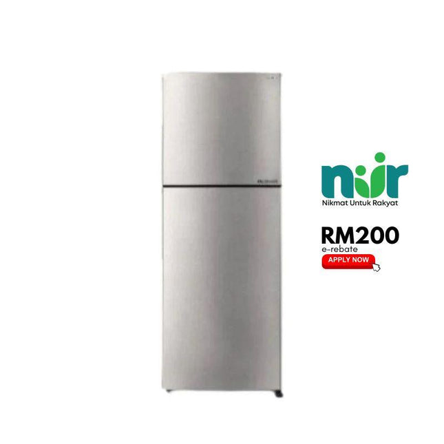 Sharp SJ3222MSS 320L 2-Door Fridge, Top Freezer Refrigerator, Inverter SJ3222MSS