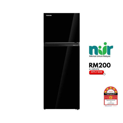 Toshiba GR-RT624WEPGY22 530L 2-Door Fridge, Top Freezer Refrigerator, Inverter GRRT624WEPGY22