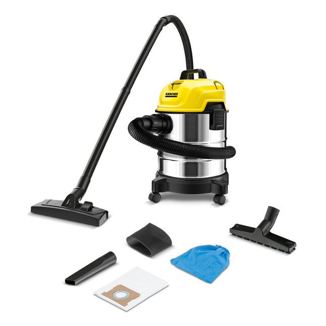 Kärcher WD 1S Classic Wet & Dry Vacuum Cleaner – 1,300 W, 18 L Stainless Steel Tank