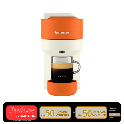 Nespresso GCV2-GB-PA-NE Vertuo Pop Coffee Machine – Pantone Mandarin Orange (Limited Edition)
