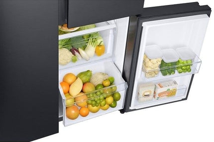 Samsung RS63R5591B4ME 670L 3 Door Side by Side Fridge with FlexZone Digital Inverter Technology Refrigerator RS63R5591B4/ME