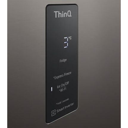LG 410L Top Freezer GN-B372PXBK Inverter Fridge GNB372PXBK Refrigerator (Black Steel) Peti Sejuk