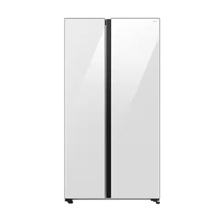 SAMSUNG 646L Refrigerator SBS -Auto Open Door White Glass  RS80F65MNWME