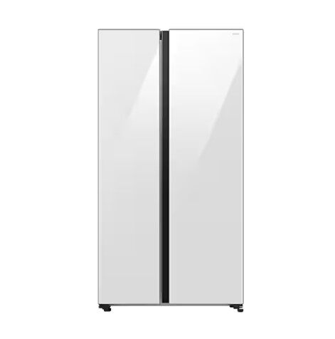 SAMSUNG 646L Refrigerator SBS -Auto Open Door White Glass  RS80F65MNWME