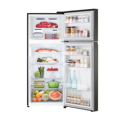 LG 410L Top Freezer GN-B372PXBK Inverter Fridge GNB372PXBK Refrigerator (Black Steel) Peti Sejuk