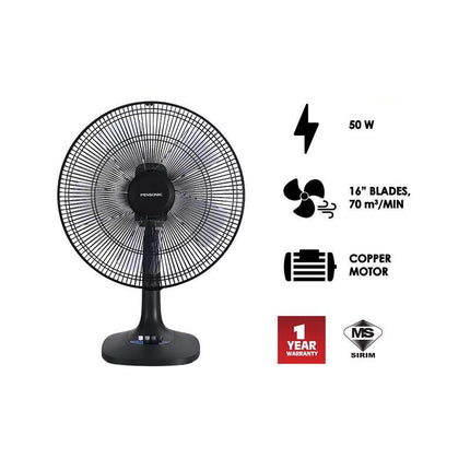 [5STAR ENERGY] Pensonic Table Fan 5 Blades 16" | PF-4108
