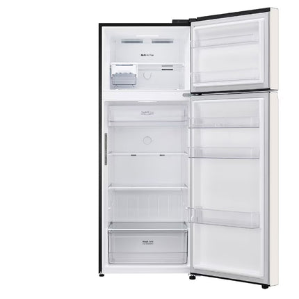 LG 493L Top Freezer Fridge in Nature Beige Finish Multi Air Flow GNB452PBFK LinearCooling  461L GN-B452PBFK Peti Ais