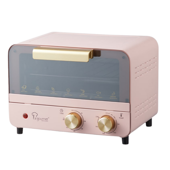 La Gourmet Healthy Electric Oven 12L EO12RDFP Premium Mirror Coating Double Knobs EO12RDVC EO12RDFP Ketuhar Elektrik