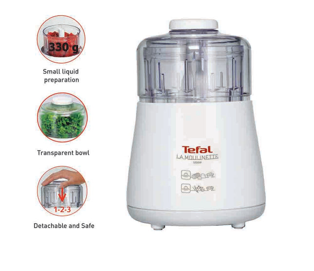 Tefal La Moulinette Chopper (DPA171) (1000W Food Chopper & Processor/ Pengisar Makanan)
