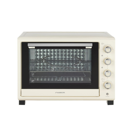 FABER 45L Electronic Oven IVORY 464 2 Layers Tempered Glass 3D Diamond Inner Wall FEO IVORY464 Ketuhar