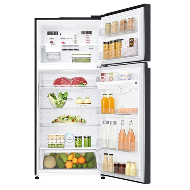 LG Fridge 2D 506L Inverter Glass Black - GNC702SGGM