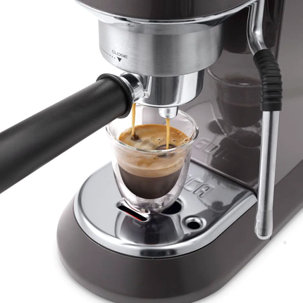 DELONGHI EC885 Dedica Arte Pump Manual Espresso Coffee Machine with New Milk Frother for Home Cafe EC885.BG EC885.GY EC885.M EC885BG EC885GY EC885M EC785 Upgrade (Metal / Grey / Beige Gold) | Home Use | Coffee Maker | 咖啡机 | Mesin Kopi