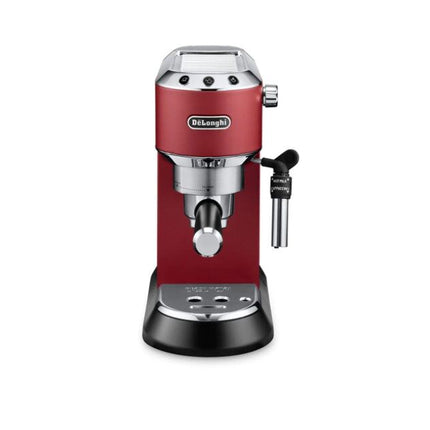 DELONGHI Dedica Red - Pump Espresso Coffee Machines EC685.R / EC685R Thermoblock technology (FREE 5KCG111GOB KitchenAid Grinder or FREE Pair of double wall glass)