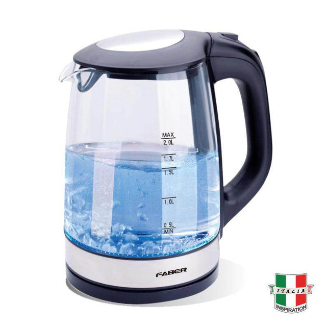 [LazChoice]FABER ELECTRIC GLASS JUG KETTLE FCK CRISTALLO 180 BK FCK180BK